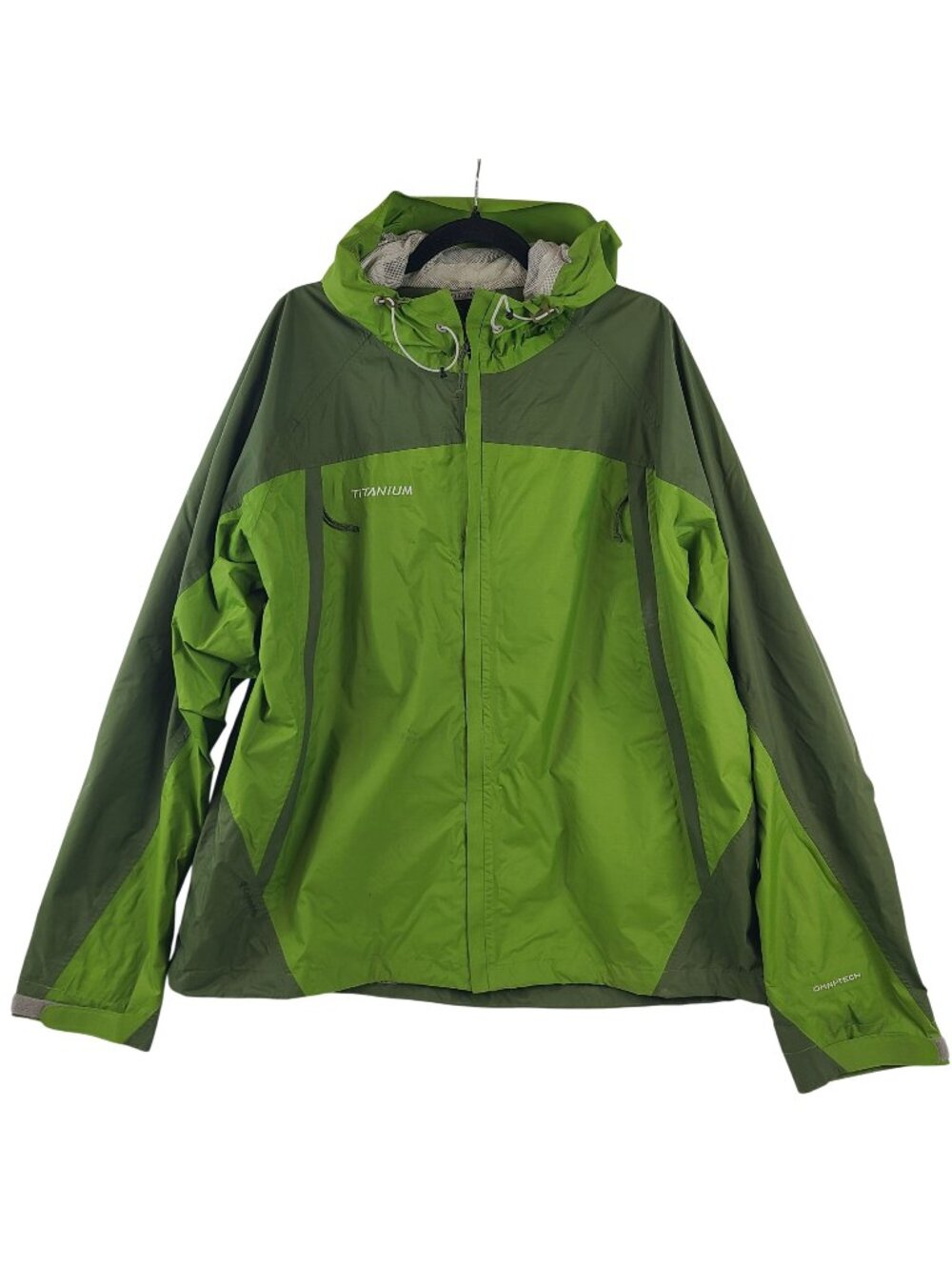 Columbia Men's Titanium Omni-Tech Lightweight Green Waterproof Jacket Sz XXL